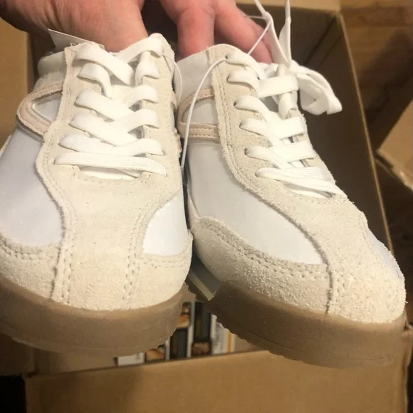 Tretorn White and Cream Athletic Shoes - Picture 1 of 8